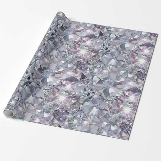 Shiny Clear Diamonds  Geschenkpapier (Ungerollt)