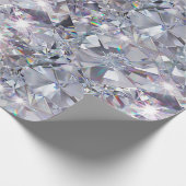 Shiny Clear Diamonds  Geschenkpapier (Ecke)