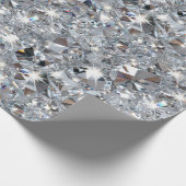 Shiny Clear Diamonds  Geschenkpapier (Ecke)