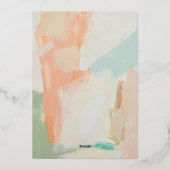 Shiny Colorful Pastel Spring Summer Brautparty Folieneinladung (Rückseite)