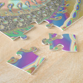 Shiny Colorful Spirale Fraktal Digitale Abstrakte Puzzle (Seite)