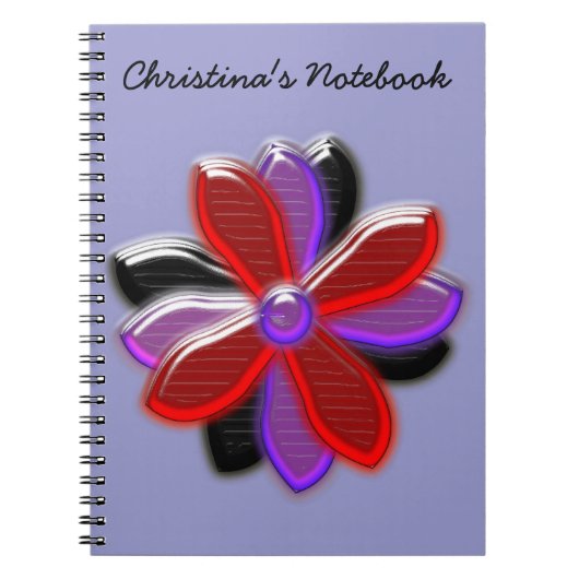 Shiny Daisy Blume Anpassbare Notebooks Notizblock (Vorderseite)