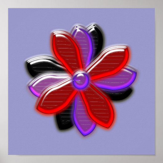 Shiny Daisy Blume Print Poster (Vorne)