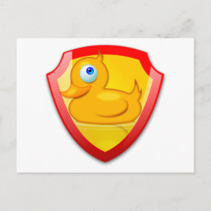 Shiny Defender Duck Postkarte