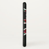 Shiny Diamond Skull Black Red Grid Case-Mate iPhone Hülle (Hinten/Rechts)