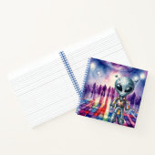 Shiny Disco Alien Notebook Notizblock (Innenseite)