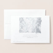 Shiny Disco Ball Ornament Silver Folienkarte (Rückseite mit Umschlag)