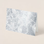 Shiny Disco Ball Ornament Silver Folienkarte (Vorderseite)