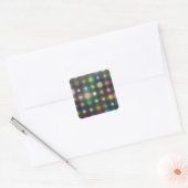 Shiny Disco Dots Quadratischer Aufkleber (Umschlag)