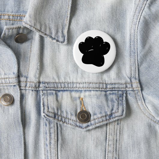 Shiny Dog Paw Print Zeichnend Button (Beispiel)
