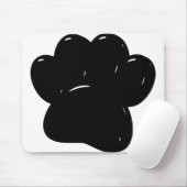 Shiny Dog Paw Print Zeichnend Mousepad (Mit Mouse)