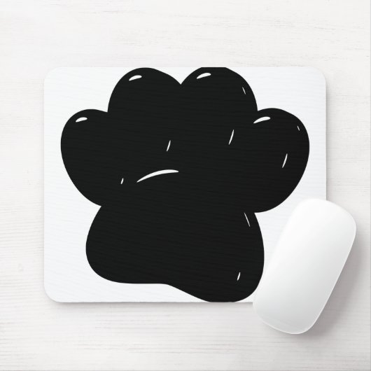 Shiny Dog Paw Print Zeichnend Mousepad (Mit Mouse)