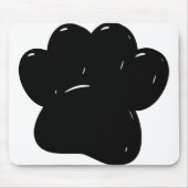 Shiny Dog Paw Print Zeichnend Mousepad (Vorne)