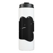 Shiny Dog Paw Print Zeichnend Thermosbecher (Vorderseite)