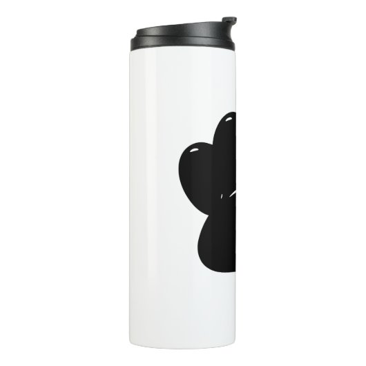 Shiny Dog Paw Print Zeichnend Thermosbecher (Nach links gedreht)