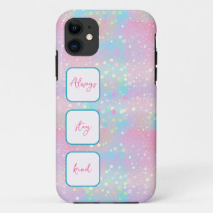 Shiny dots unicorn Farben iPhone Case