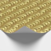 Shiny Driving Gold Foil Muster Geschenkpapier (Ecke)