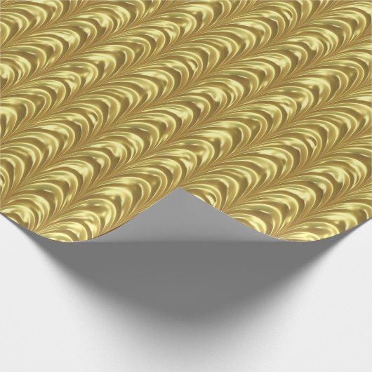Shiny Driving Gold Foil Muster Geschenkpapier (Ecke)