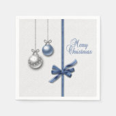 Shiny Elegant Christmas Balls Serviette (Vorderseite)