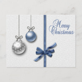 Shiny Elegante Christmas Balls Holiday Postcard Feiertagspostkarte