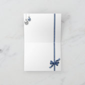 Shiny Elegante Weihnachtsbäder Feiertagskarte (Innenseite)