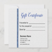 Shiny Elegante Weihnachtsballs - Geschenkgutschein (Rückseite)