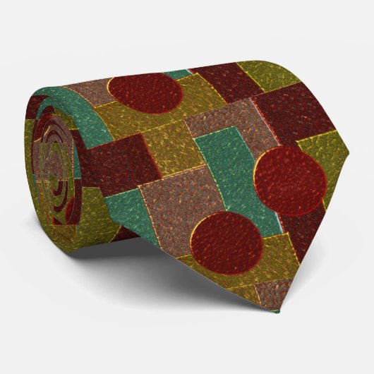 Shiny Emalie-Muster Krawatte (Gerollt)