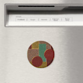 Shiny Emalie-Muster Magnet (In Situ (Geschirrspüler))