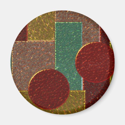 Shiny Emalie-Muster Magnet (Vorne)