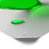 Shiny farbiges Glas Obstäpfel Poster (Ecke)