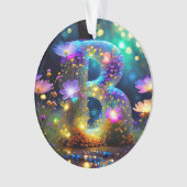 Shiny floral letter B Ornament (Vorderseite)