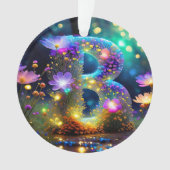 Shiny floral letter B Ornament (Vorderseite)