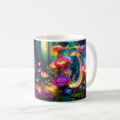 Shiny floral letter D Kaffeetasse (VorderseiteRechts)