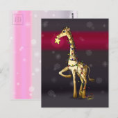 Shiny Giraffe Postkarte (Vorne/Hinten)
