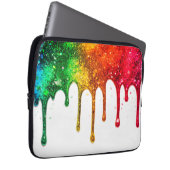 Shiny, Glittery Personalized Back to School Laptopschutzhülle (Vorne Rechts)