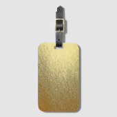Shiny Gold Art Gepäckanhänger (Vorderseite Vertikal)