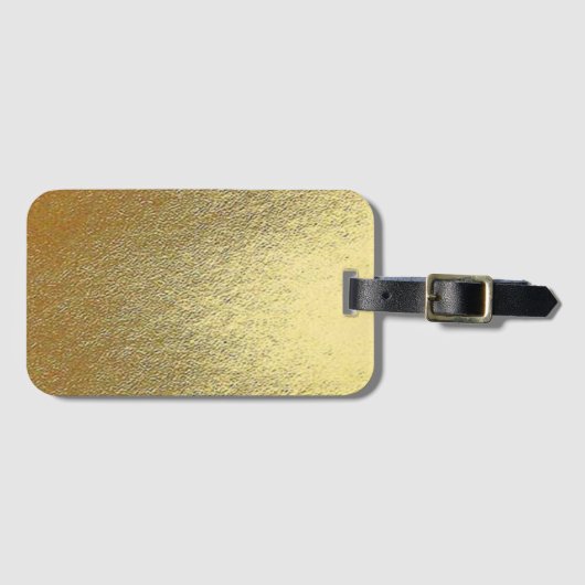 Shiny Gold Art Gepäckanhänger (Vorderseite (Horizontal))