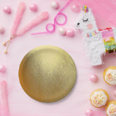 Shiny Gold Art Pappteller (Party)