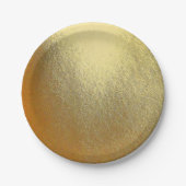 Shiny Gold Art Pappteller (Vorderseite)