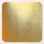 Shiny Gold Art Rechteckiger Pappuntersetzer (Vorderseite)