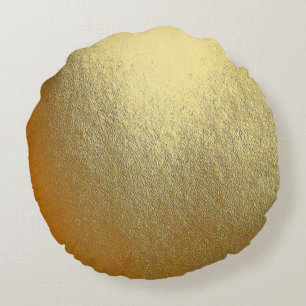 Shiny Gold Art Rundes Kissen
