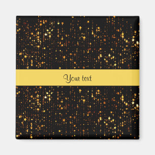 Shiny Gold Christmas Stars Magnet