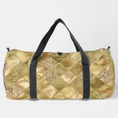 SHINY GOLD DIAMOND TEXTURE SIEHT AUS DUFFLE BAG (Rückseite)