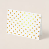 Shiny Gold Foil Polka Dots Folienkarte (Vorderseite)