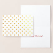Shiny Gold Foil Polka Dots Folienkarte (Anzeige)