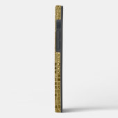 Shiny Gold Foil Squares Case-Mate iPhone Hülle (Rückseite / Links)