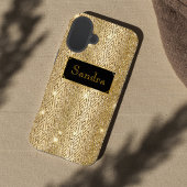 Shiny Gold glamouröse Kunst Deko Case-Mate iPhone Hülle