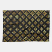 Shiny Gold Rhomboid Geschirrtuch (Horizontal)