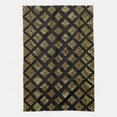 Shiny Gold Rhomboid Geschirrtuch (Vertikal)