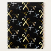 Shiny Gold & Silver Scissors Muster-Haarstylle Planer (Rückseite)